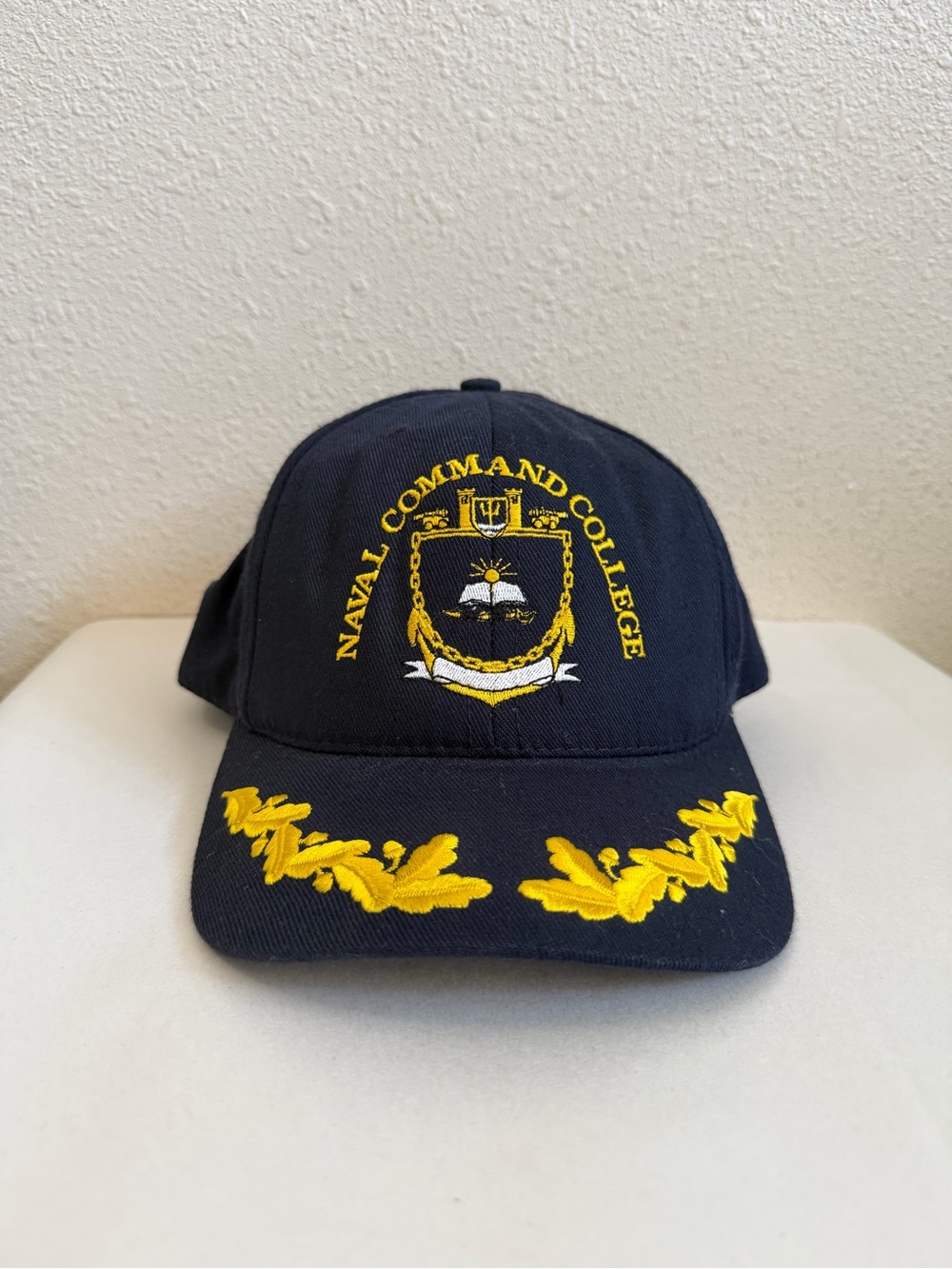 Vintage Naval Command College Snapback Hat Black Usa California Headwear Cap